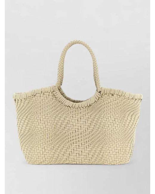 Dragon Diffusion Natural Nantucket Big Leather Beach Bag