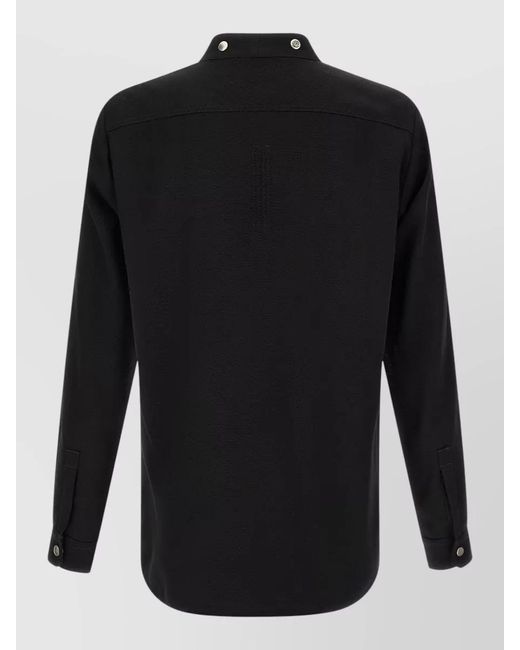 Rick Owens Black Larry Frogpocket Tailored Jacket Front Pockets for men
