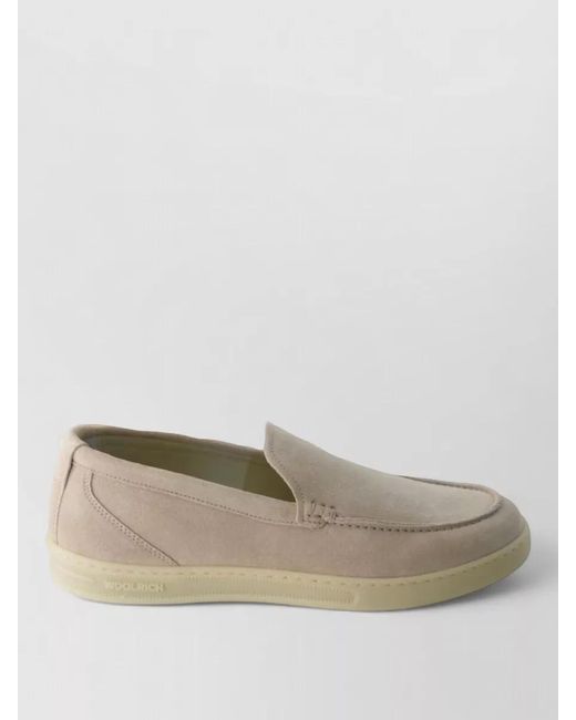 Woolrich Natural Leather Moccasins for men