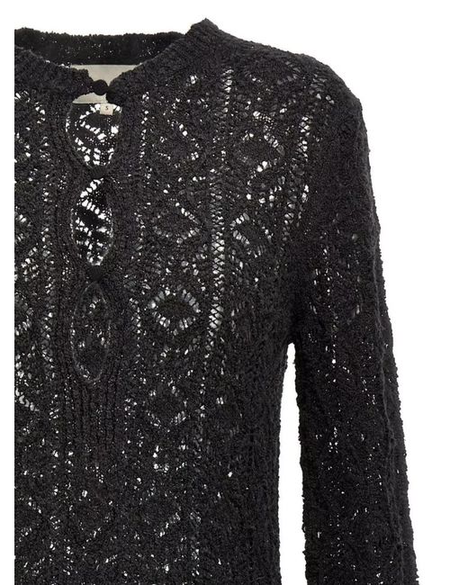 Loulou de Saison Black Silk Mini Dress