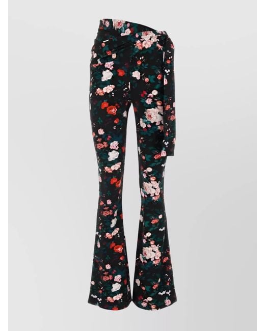 Rabanne Black Slim-Fit High-Rise Trousers