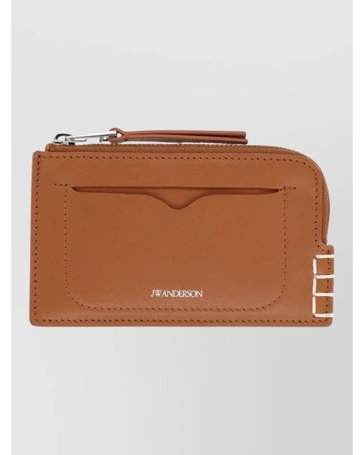 J.W. Anderson Brown Leather Keyring
