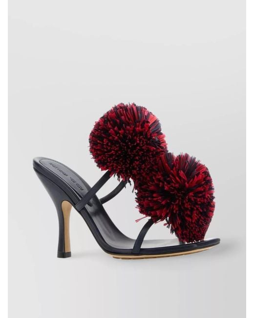 Bottega Veneta Pink Leather Mules