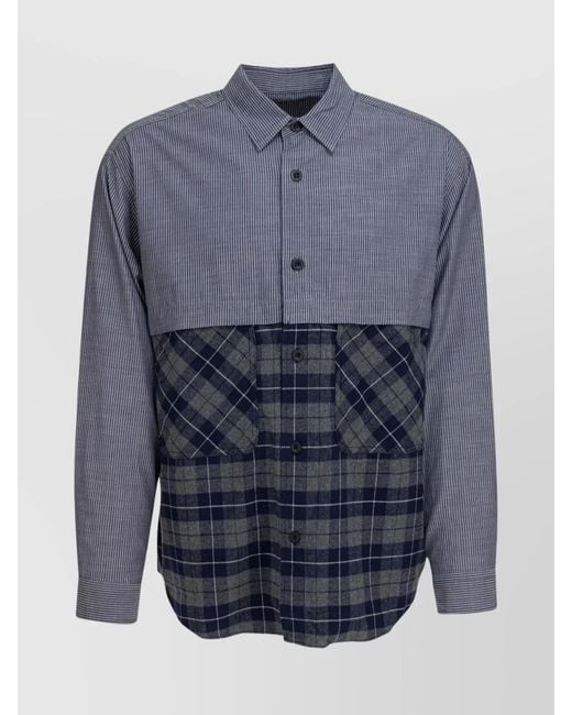 Comme des Garçons Blue Cotton Shirt for men