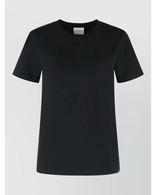 Closed Black Organic Cotton Crew Neck Short-Sleeve T-Shirt