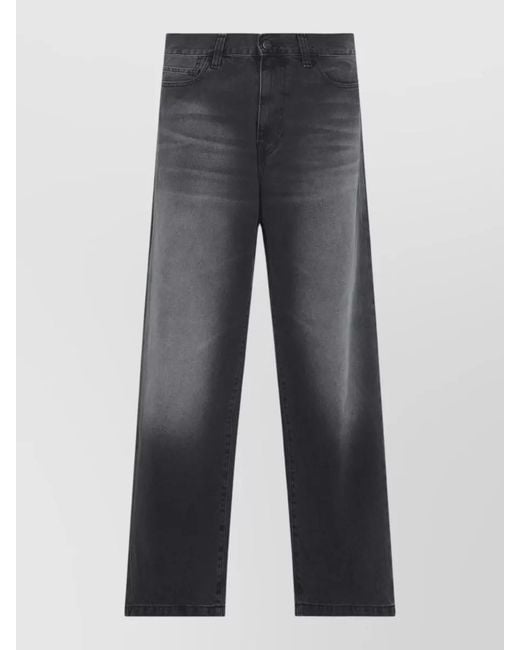 Carhartt Gray Straight-Leg Jeans for men