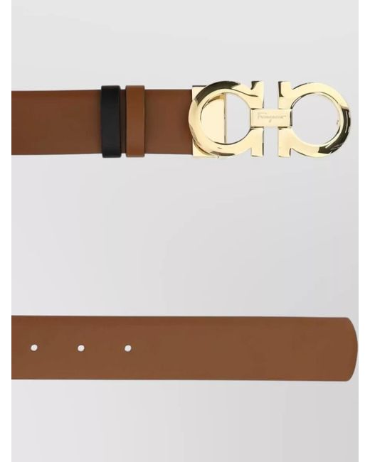 Ferragamo Multicolor Adjustable Reversible Belt Refined Design