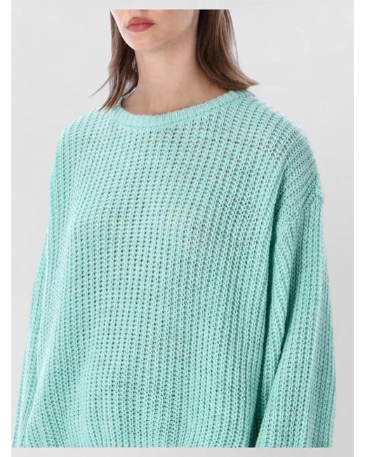American Vintage Blue Wool Crewneck Sweatshirt