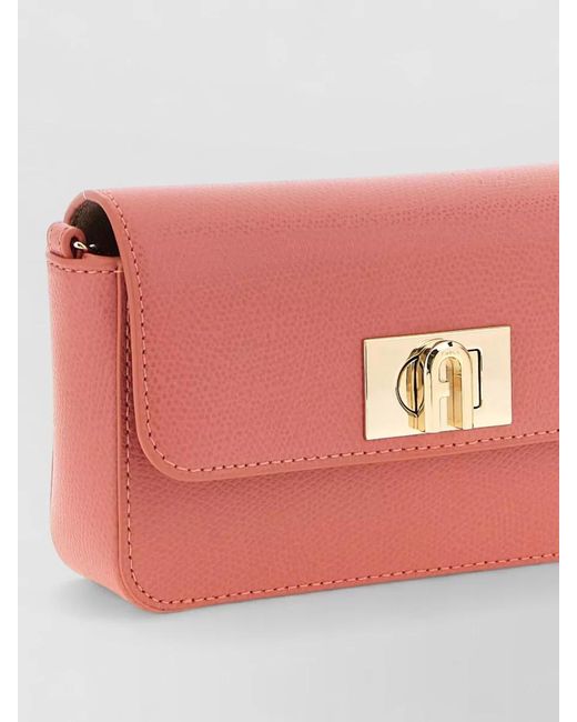 Furla Pink 1927 Mini Chain Shoulder Bag