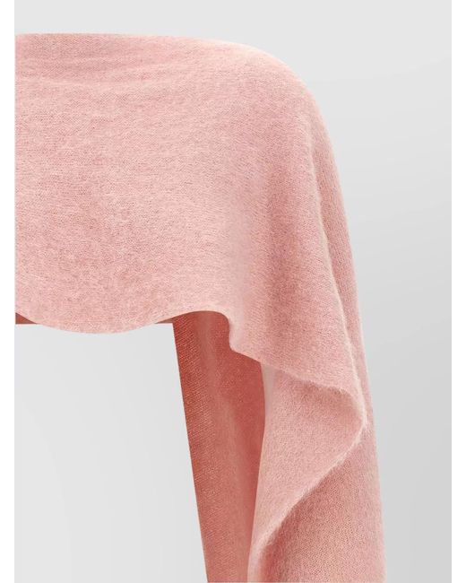 Moschino White Wool Cape