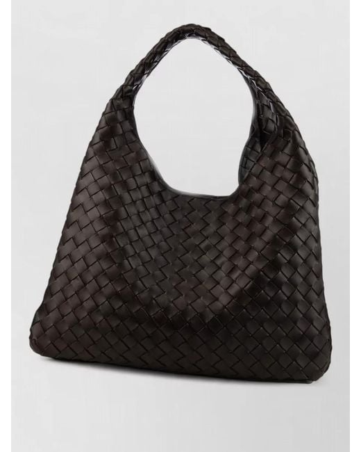 Bottega Veneta Black Slouchy Tote Bag Top Handle Weave