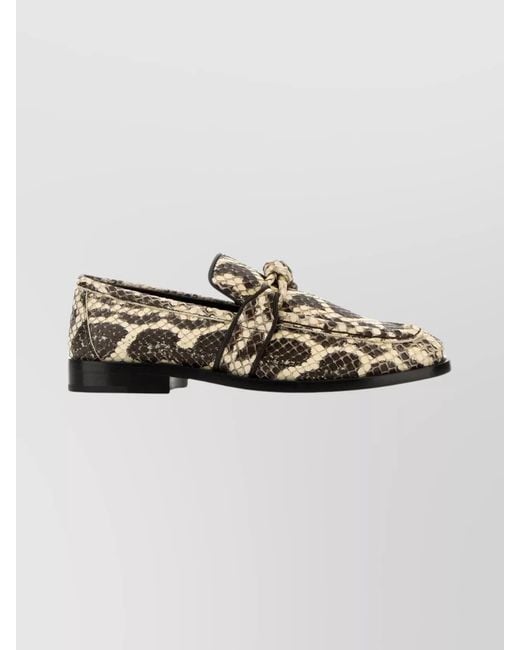 Bottega Veneta Multicolor Anaconda Leather Loafers