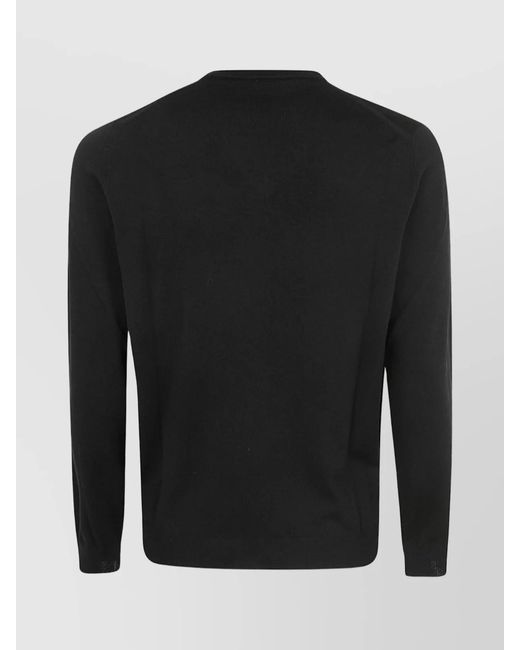 Zanone Black Slim-Fit V-Neck Jumper for men