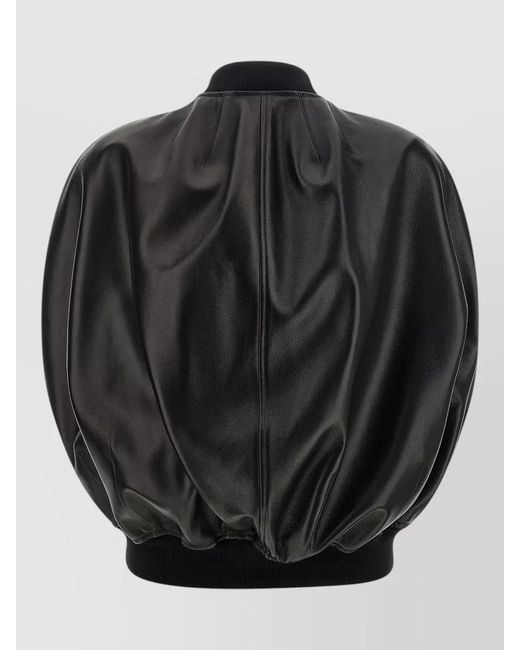Balenciaga Black Sleeveless Leather Jacket