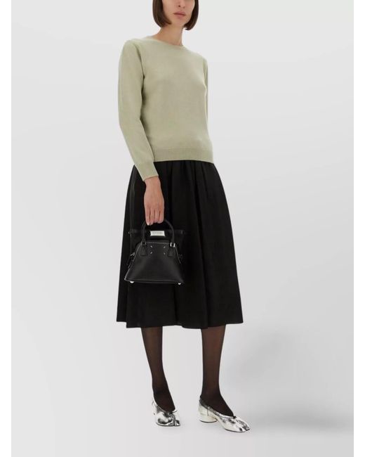 Maison Margiela Green Virgin Wool Regular-Fit Jumper