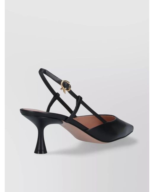 Gianvito Rossi Black Leather Slingback Pumps