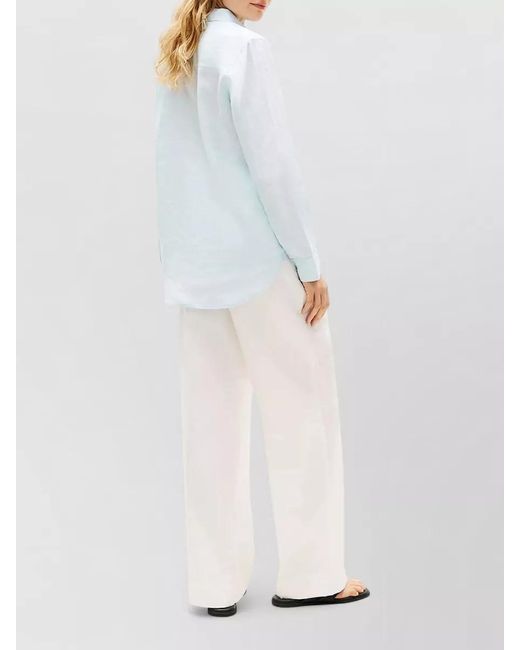 Tommy Hilfiger White Long Sleeve Button Cuff Shirt Top