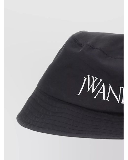 J.W. Anderson Blue Logo Embroidered Bucket Hat