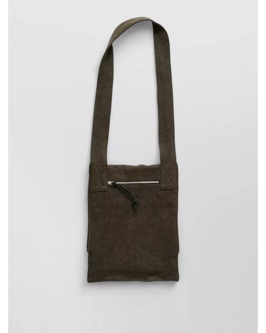 Our Legacy White Shoulder Bag Slack Design Adjustable Strap for men
