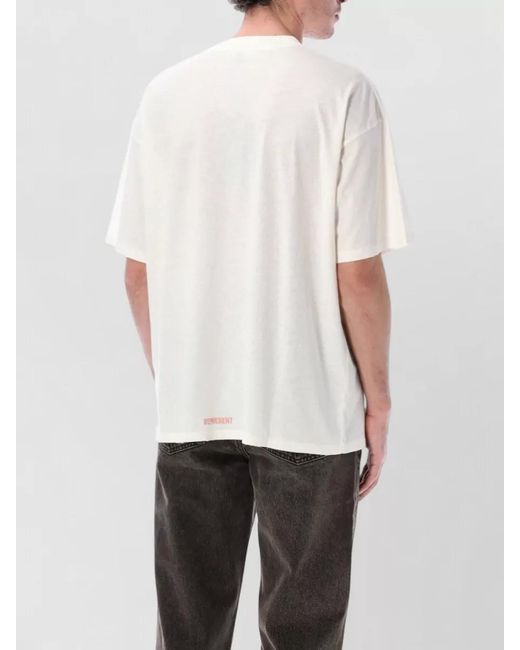 Represent White Initial Star Graphic Crew Neck T Shirt for men