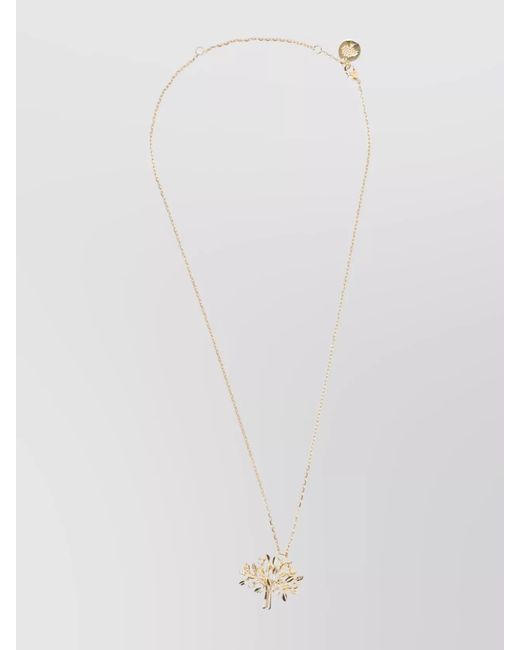 Mulberry White Crystal-Embellished Necklace