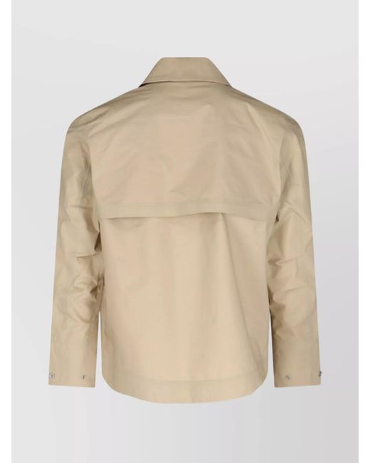 K-Way Natural Collared Three-Layer Waterproof Jacket for men