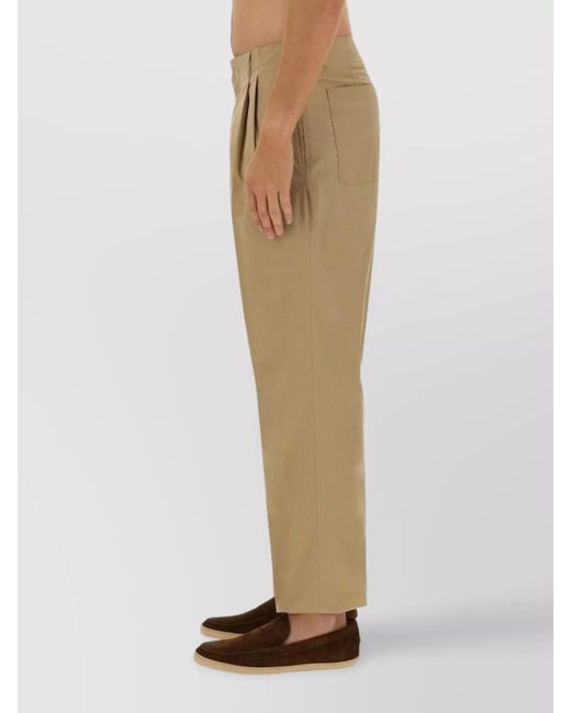 Lardini White Regular-Fit Straight-Leg Trousers for men