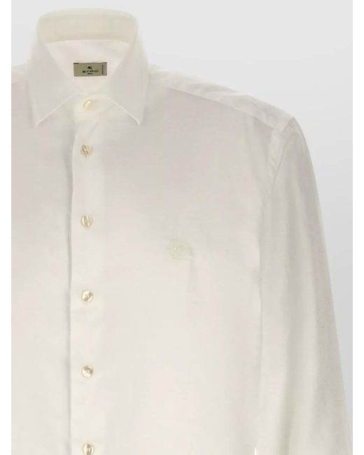 Etro Natural Paisley Cotton Shirt for men