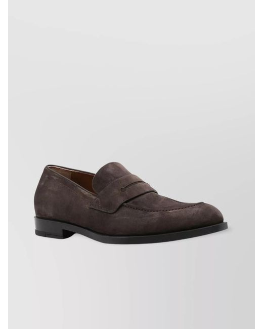 Zegna Multicolor Suede Leather Loafers for men