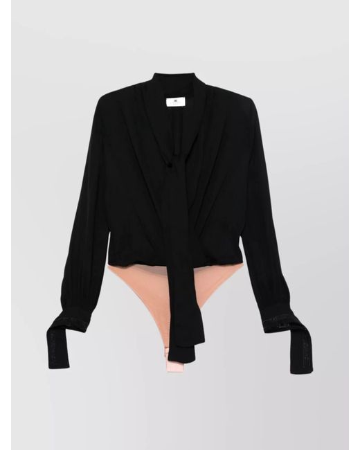 Elisabetta Franchi Bodysuit Featuring Bow Detail And Keyhole