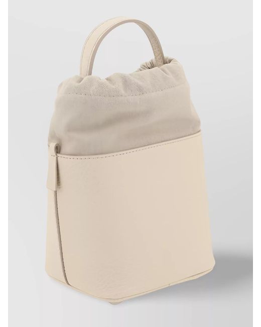 Maison Margiela Natural 5Ac Leather Bucket Bag