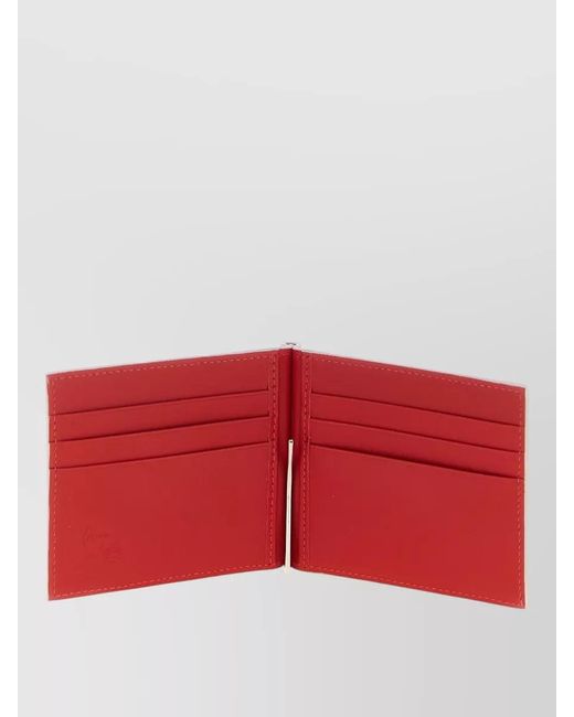 Christian Louboutin Natural Mooncrest Signature Wallet Textured Finish for men