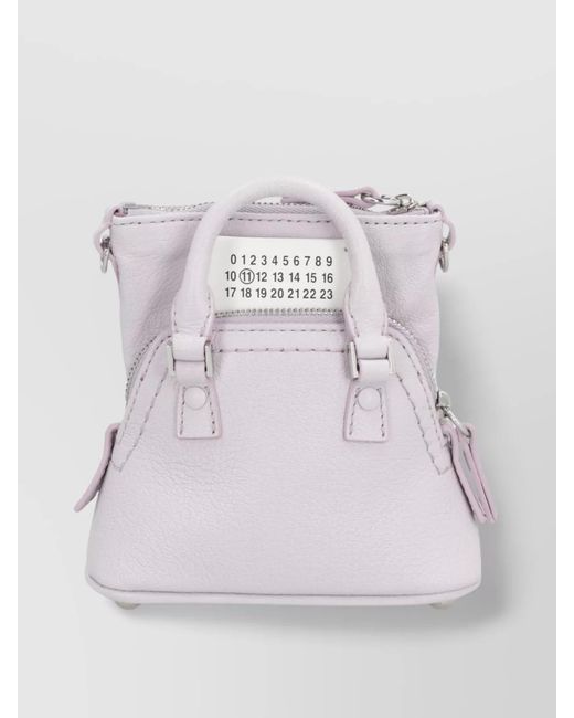 Maison Margiela Gray 5Ac Classique Baby Leather Crossbody Bag