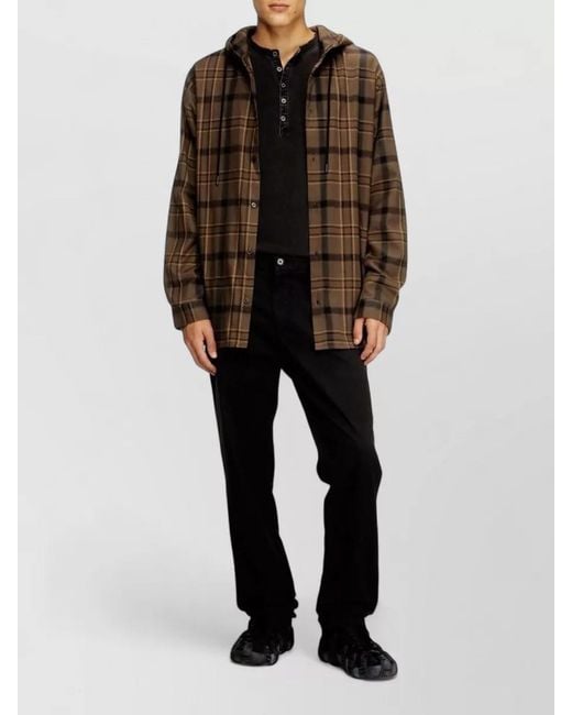 DIESEL Black Straight-Leg Trousers for men