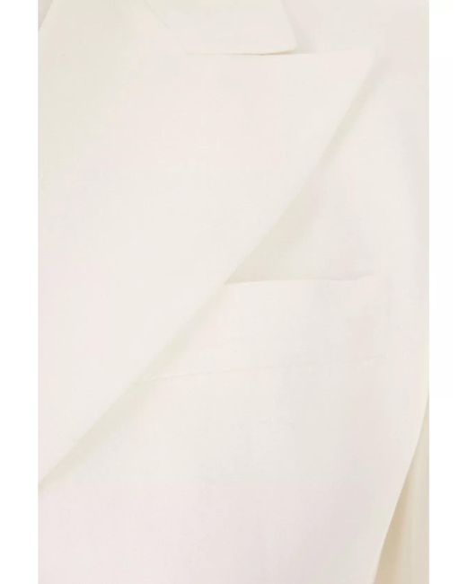 Sportmax White Viscose Blend Blazer