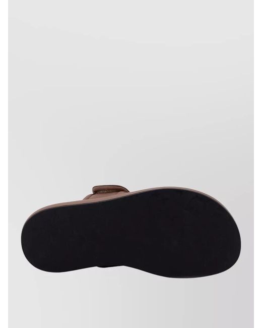 Pinko Brown Leather Sandals