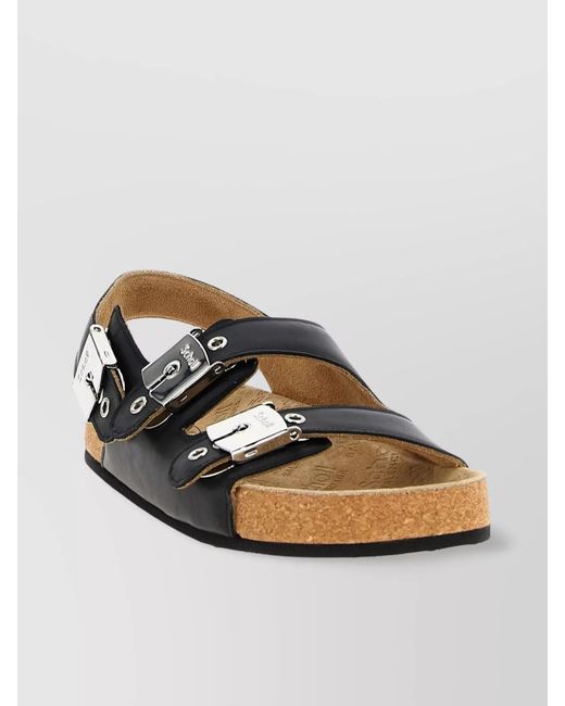 Balenciaga Multicolor Leather Sandals