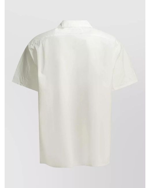 Beams Plus White Cotton Casual T-Shirt for men