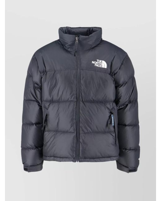 The North Face Blue Modern Puffer Jacket High Collar for men