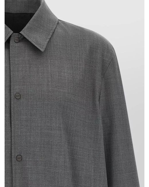 Herno Gray Reversible Flight Line Jacket Long Cut for men