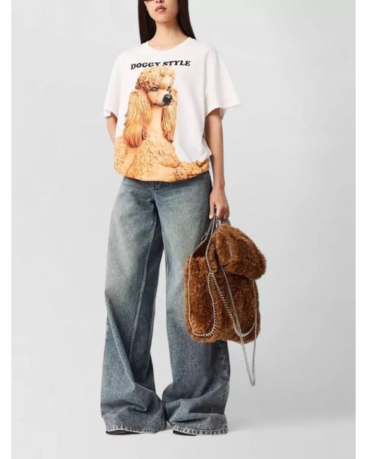 Stella McCartney White Cotton Graphic Print T-Shirt