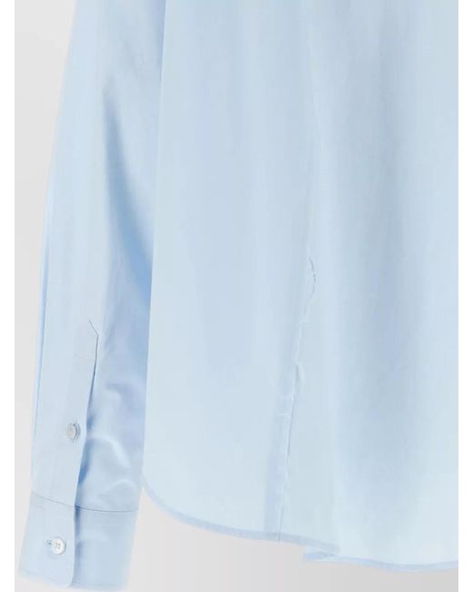MM6 by Maison Margiela Blue Cotton Poplin Shirt