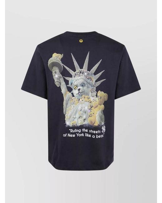 Barrow Blue Graphic Print Short Sleeve T-Shirt