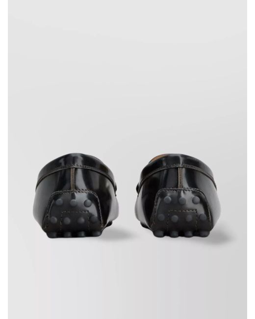 Tod's Black Patent Leather Gommino Loafers