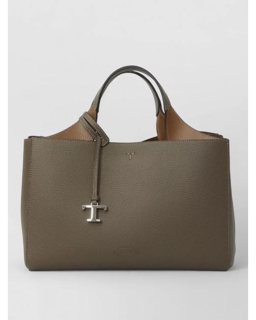 Tod's Brown Small Leather Shoulder Bag Top Handles