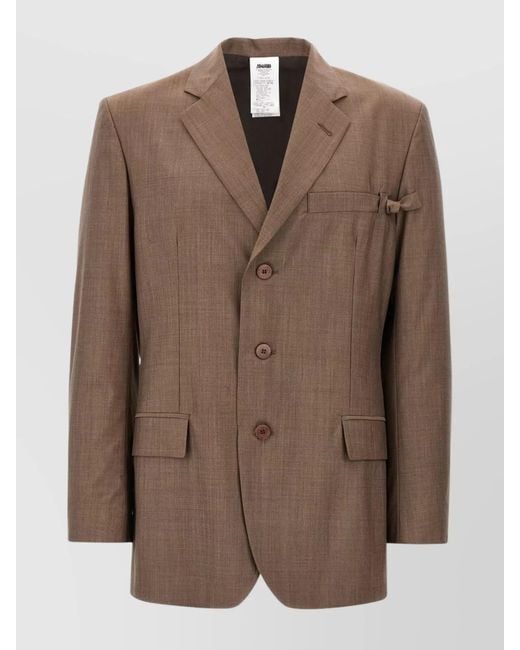 Magliano Brown Wool Locarno Blazer for men