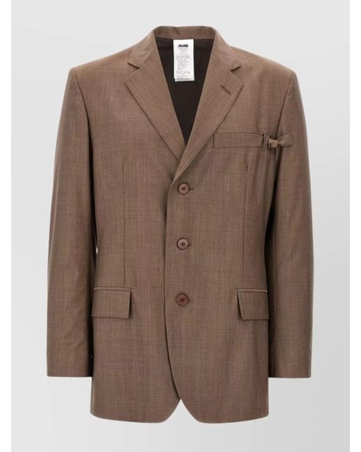Magliano Brown Wool Locarno Blazer for men
