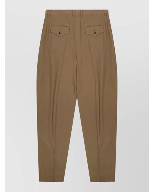Céline Natural Wool Suit Trousers