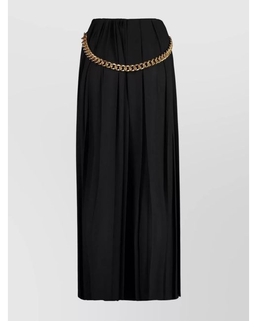 Balenciaga Black High-Waisted Ankle-Length Pleated Skirt