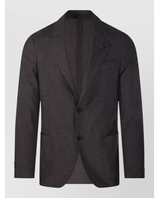 Lardini Black Single Breasted Suit for men